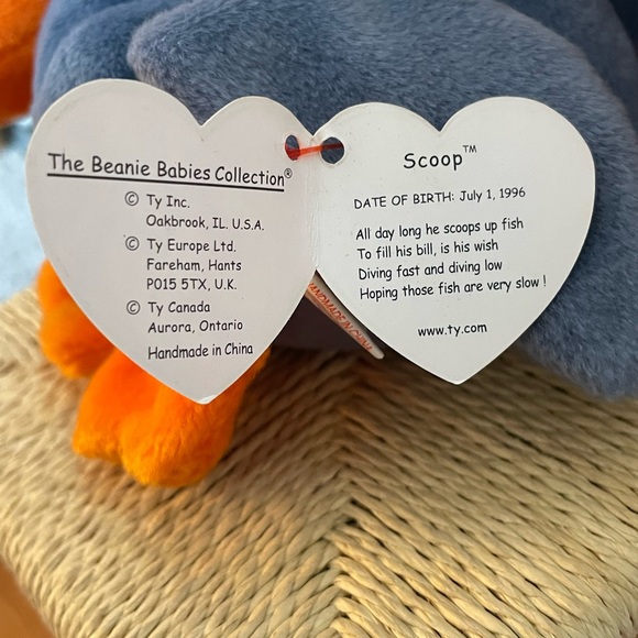 Ty Beanie Babies Scoop The Pelican 1996,Retired,Tag Errors - Picture 3 of 6